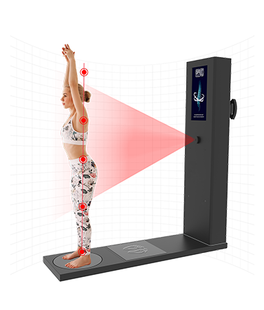 CIBODY vücut analiz cihazı ile profesyonel postür analizi ve duruş değerlendirmesi.